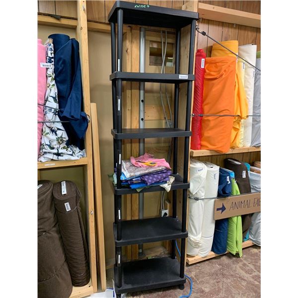6 Tiered Shelving Unit-Plastic