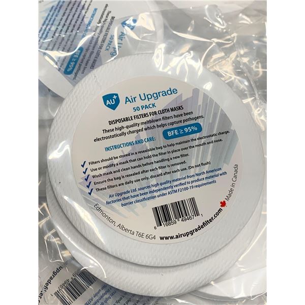 Air Upgrade Disposable Filters for Cloth Masks large Case lot