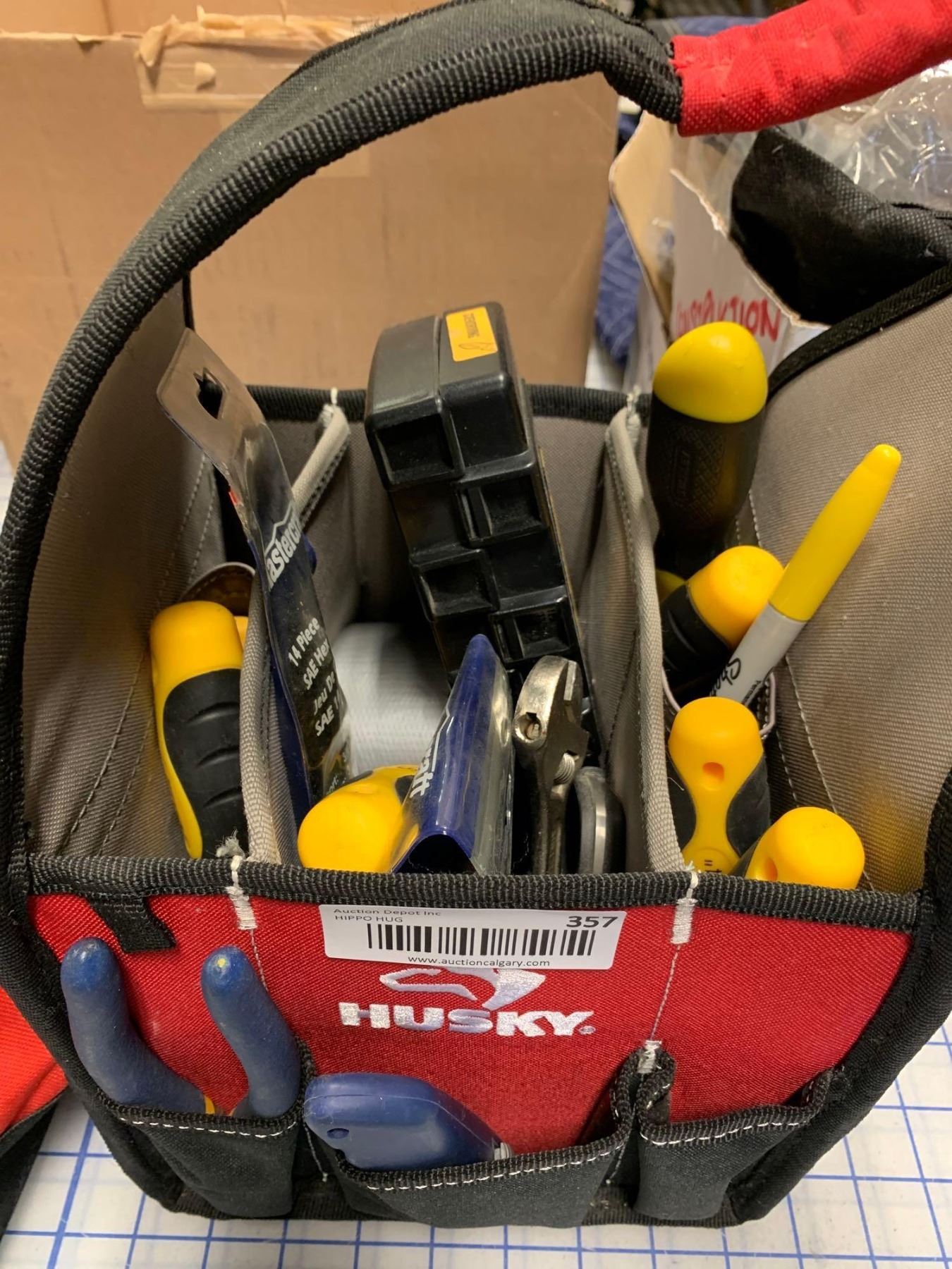 Milwaukee Tool Bag, Husky Tool Bag and Tools