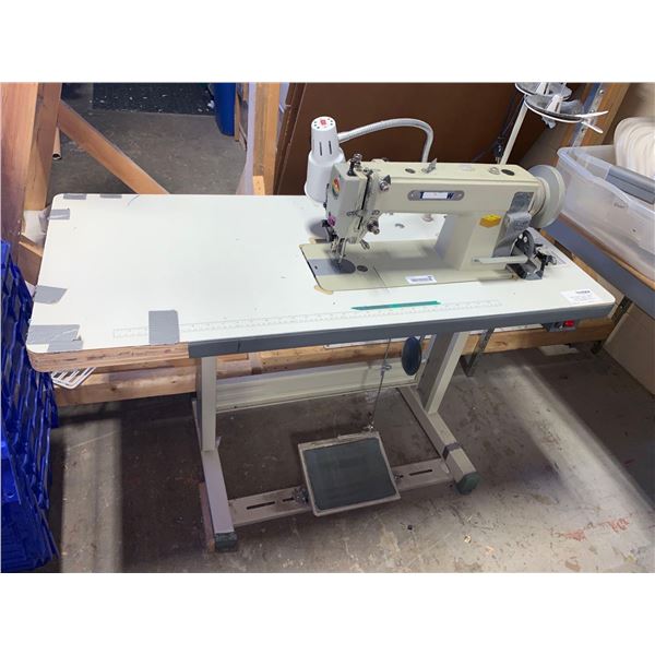 TechSew 0302 Walking Foot Industrial Sewing Machine with table