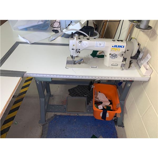 Juki DU-1181N Walking foot Industrial Sewing Machine with Table, light & Thread Caddy