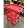 Image 1 : Rubbermaid Industrial Rolling 4 wheel stock Cart - Red