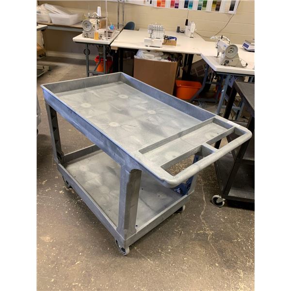 Industrial Large Heavy Duty Rolling 4 wheel stock Cart - Grey