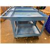 Image 1 : Industrial Large Heavy Duty Rolling 4 wheel stock Cart - Blue
