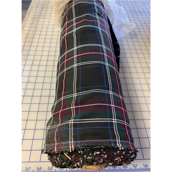 Lot of Plaid Fabric Bolt