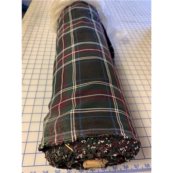 Lot of Plaid Fabric Bolt