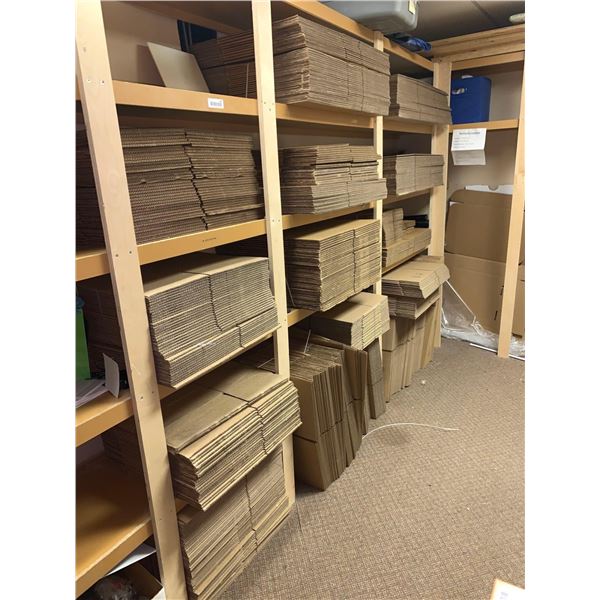 Lot of Cardboard Boxes - Approx 250 asst sizes NEW