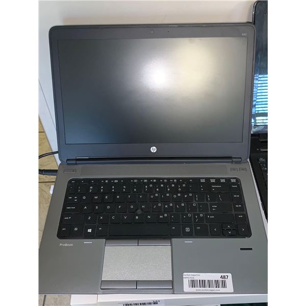 HP Probook Lap Top with Adapter , plugged in and powers up, HD cleaned