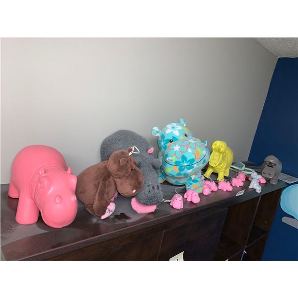 Lot of Assorted Hippos