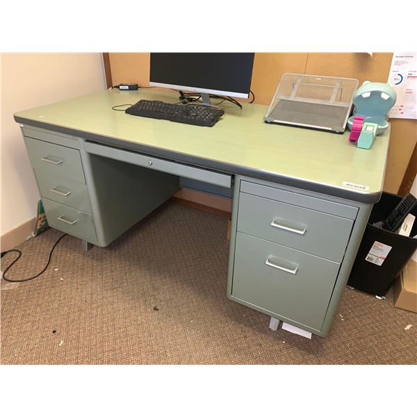 Vintage Metal Desk (see item description below for removal info)