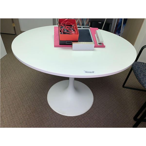 Round White Table (see item description below for removal info)