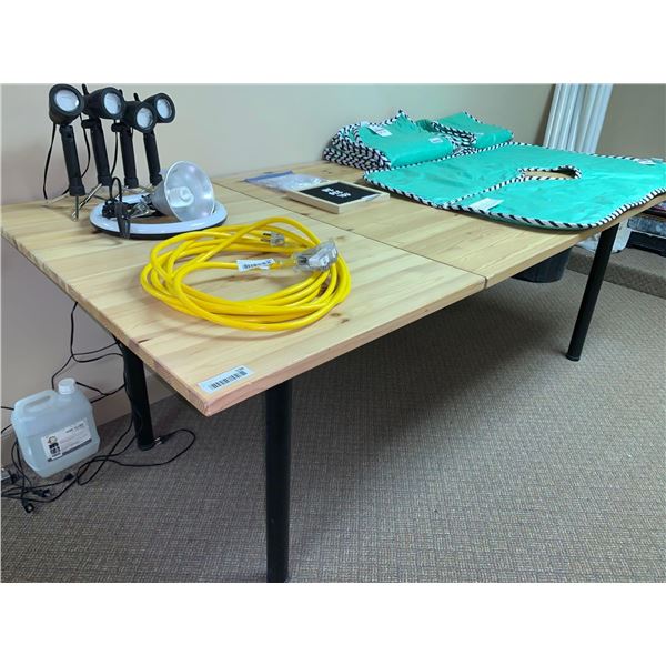 Wood Top Table (see item description below for removal info)