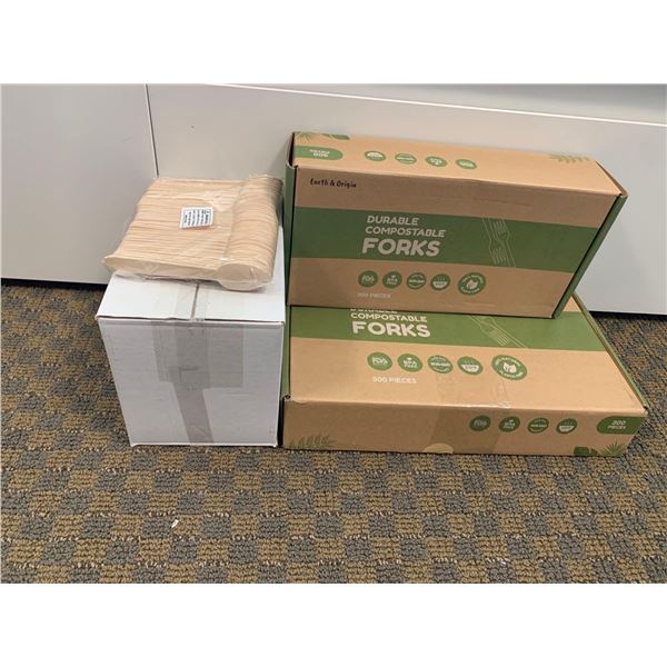 Lot of Durable Compostable Forks
