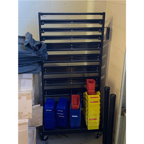 Organizer Boxes and Rolling Parts stand