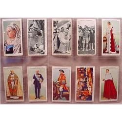 LOT OF 10 VINTAGE TOBACCO CARDS - ROYALTY