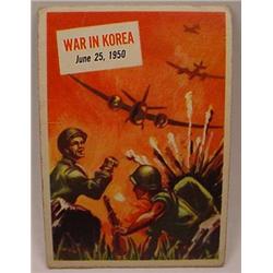 1954 TOPPS SCOOPS NO. 23 TRADING CARD WAR IN KOREA