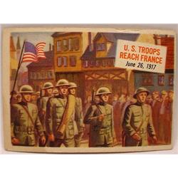 1954 TOPPS SCOOPS NO. 21 TRADING CARD US TROOPS RE