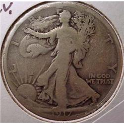1917-D REV. WALKING LIBERTY HALF DOLLAR
