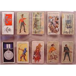 LOT OF 10 VINTAGE TOBACCO CARDS - MILITARY