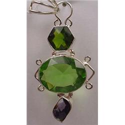 MULTI-GEMSTONE PENDANT