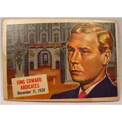 1954 TOPPS SCOOPS NO. 25 TRADING CARD KING EDWARD 