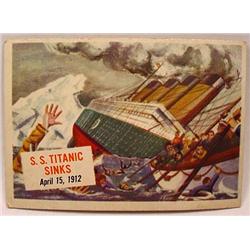 1954 TOPPS SCOOPS NO. 17 TRADING CARD S.S. TITANIC