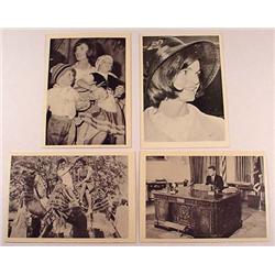 LOT OF 4 1964 ROSAN JOHN F KENNEDY TRADING CARDS