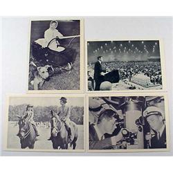 LOT OF 4 1964 ROSAN JOHN F KENNEDY TRADING CARDS