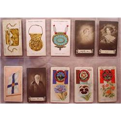 LOT OF 10 VINTAGE TOBACCO CARDS - MISC. - Incl. Ch