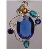 Image 1 : MULTI-GEMSTONE PENDANT