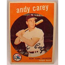 1959 TOPPS BASEBALL CARD NO. 45 ANDY CAREY