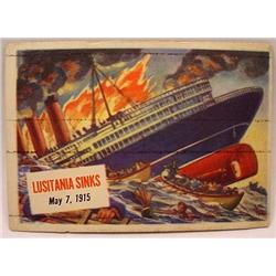 1954 TOPPS SCOOPS NO. 5 TRADING CARD LUSITANIA SIN