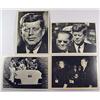 Image 1 : LOT OF 4 1964 TOPPS JOHN F KENNEDY TRADING CARDS