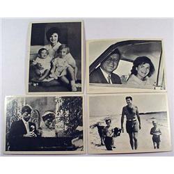 LOT OF 4 1964 TOPPS JOHN F KENNEDY TRADING CARDS