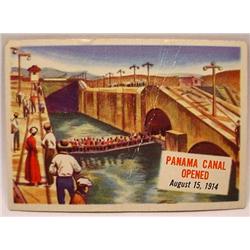 1954 TOPPS SCOOPS NO. 10 TRADING CARD PANAMA CANAL