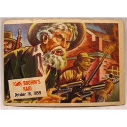 1954 TOPPS SCOOPS NO. 37 TRADING CARD JOHN BROWN'S