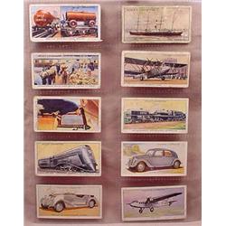 LOT OF 10 VINTAGE TOBACCO CARDS - TRANSPORTATION