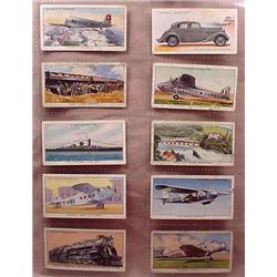 LOT OF 10 VINTAGE TOBACCO CARDS - TRANSPORTATION