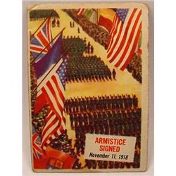 1954 TOPPS SCOOPS NO. 47 TRADING CARD ARMISTICE SI