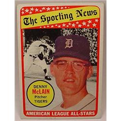 1969 TOPPS BASEBALL CARD NO. 433 DENNY MCLAIN