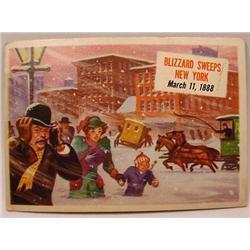 1954 TOPPS SCOOPS NO. 48 TRADING CARD BLIZZARD SWE