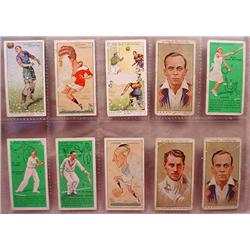 LOT OF 10 VINTAGE TOBACCO CARDS - SPORTS