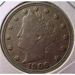 1906 LIBERTY / V NICKEL CH-VF