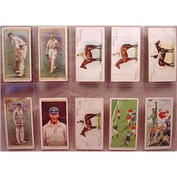 LOT OF 10 VINTAGE TOBACCO CARDS - SPORTS