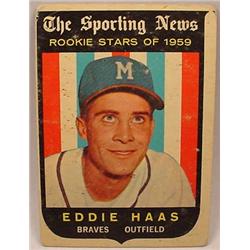 1959 TOPPS BASEBALL CARD NO. 126 EDDIE HAAS