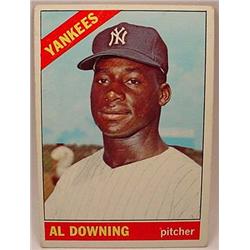 1966 TOPPS BASEBALL CARD NO. 384 AL DOWNING