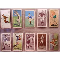 LOT OF 10 VINTAGE TOBACCO CARDS - SPORTS