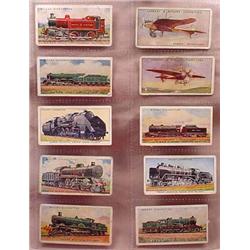 LOT OF 10 VINTAGE TOBACCO CARDS - TRANSPORTATION