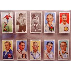 LOT OF 10 VINTAGE TOBACCO CARDS - SPORTS