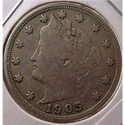 1905 LIBERTY / V NICKEL CH-F